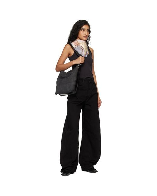 Lemaire Black Small Belted Tote
