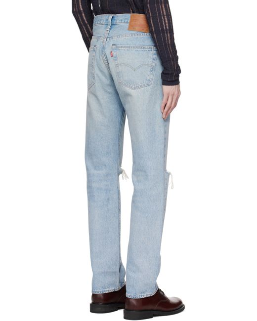 メンズ Levi's ブルー 501 オリジナルフィット ジーンズ Blue
