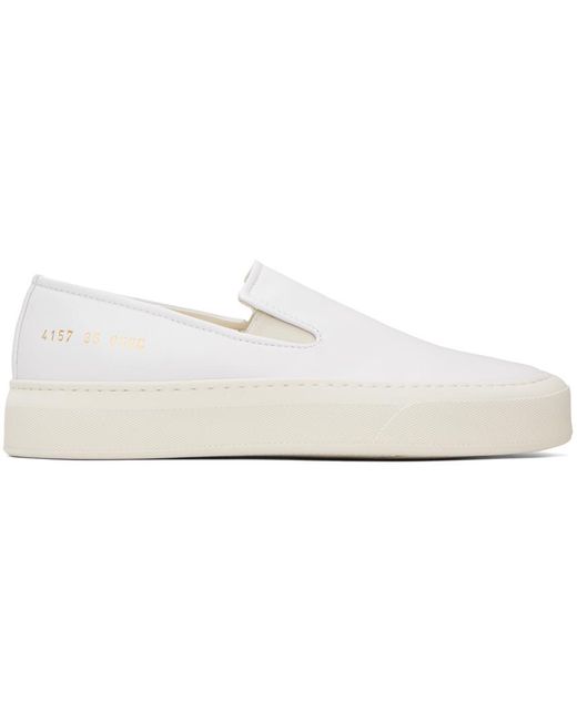 Common Projects Black Slip On Sneakers
