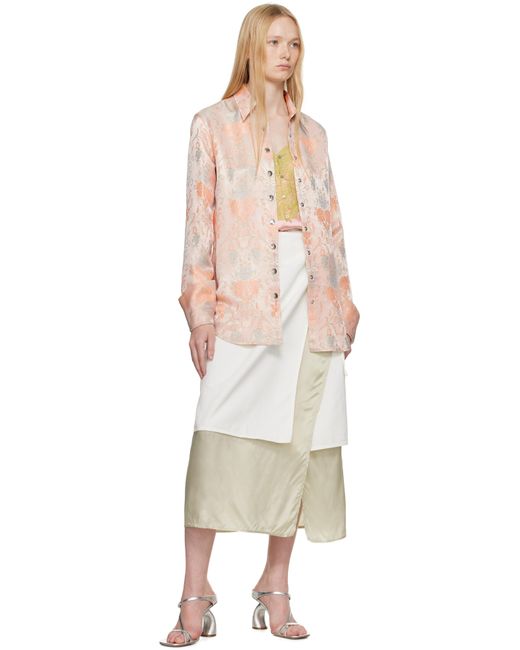 Dries Van Noten シルバー Strappy Sculptural ヒールサンダル