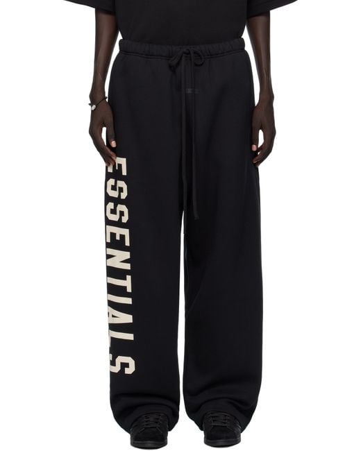 Fear Of God Black Lounge Fleece Sweatpants for men