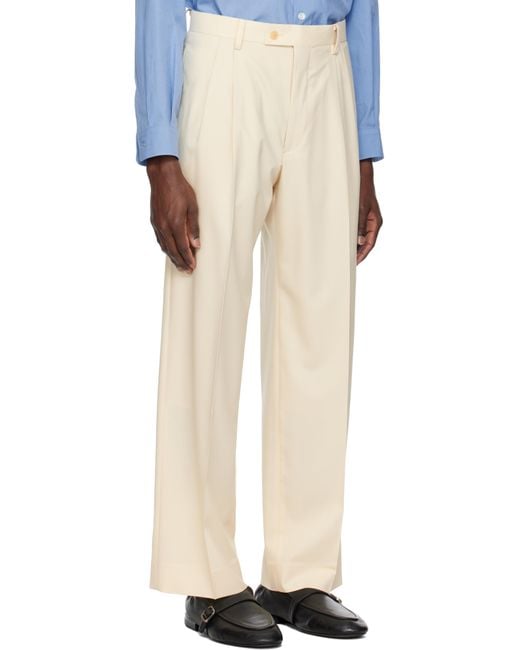 SUPER FINE TROPICAL WOOL TWO-TUCK SLACKS - AURALEE Official