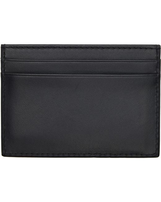 Boss Black Buffed Leather Card Holder for men