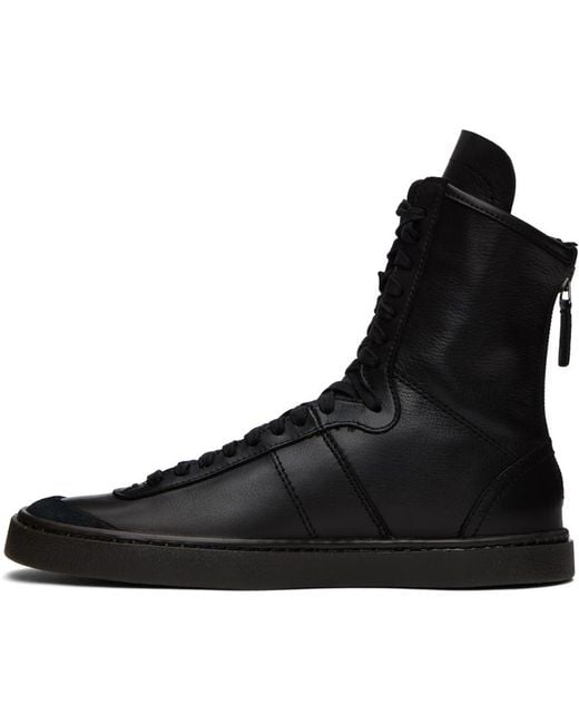 Lemaire Black Linoleum Boxing Sneakers
