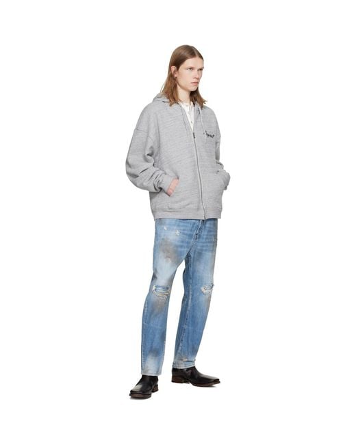 DSquared² Blue Light Dirty Wash Bro Jeans for men