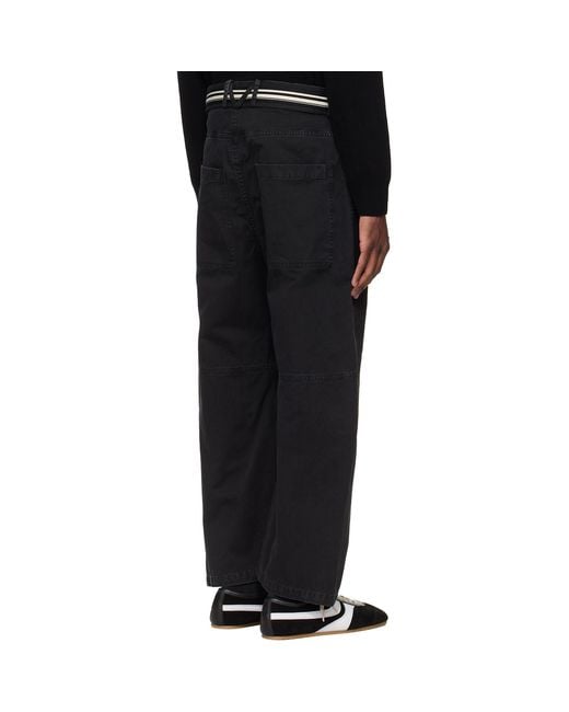 Mordecai Black Pockets Trousers for men