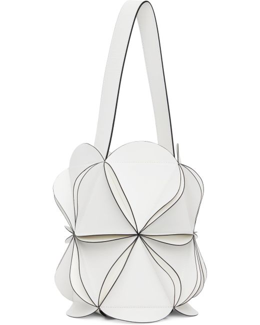 Coperni White Origami Bucket Bag