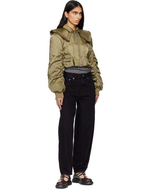 Ganni Black Everyday Butterfly Mary Jane Loafers