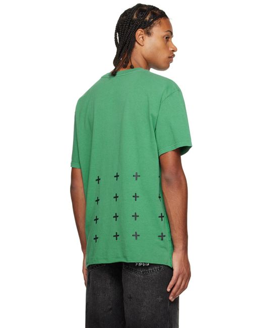 Ksubi Green Grass Cutter T-shirt for men