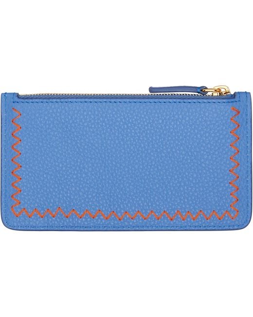 Marni Blue Zipped Card Holder