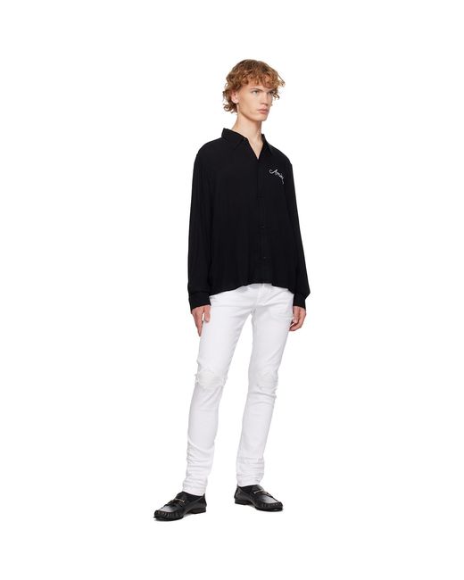 Amiri Black Ma Check Shirt for men
