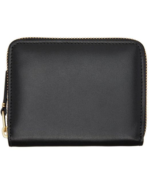 Comme des Garçons Black Comme Des Garçons Wallets Leather Multicard Zip Wallet for men