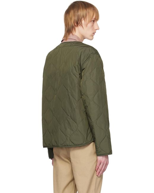Officine Generale Green Khaki Cody Reversible Jacket for men