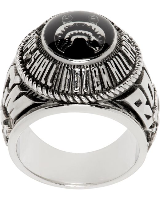 A Bathing Ape Multicolor Shark College Ring for men