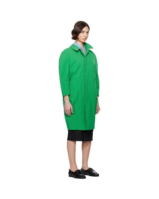 Bally Green Twill Coat