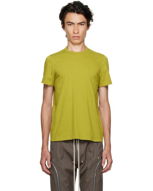 Rick Owens Yellow Green Level T-shirt for men