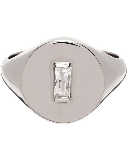 Hatton Labs Baguette Ring in Metallic for Men Lyst UK