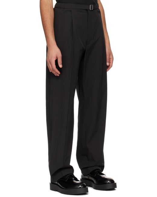 Amomento Black Belted Trousers for men