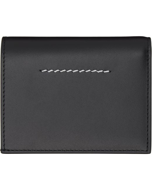 MM6 by Maison Margiela Black Numeric Wallet for men