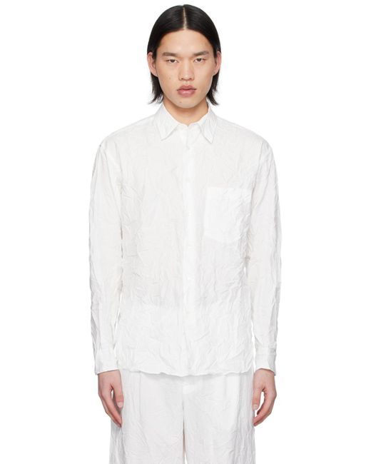 Chemise finx blanche Auralee pour homme en coloris White