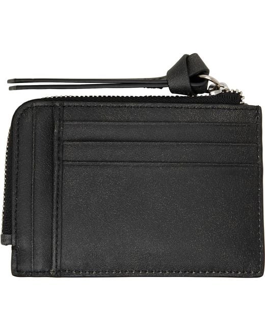 Vivienne Westwood Black Zip Card Holder for men