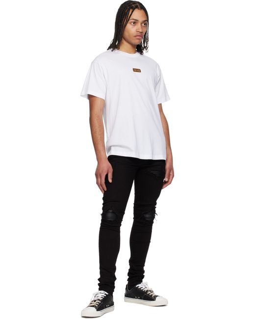 メンズ Versace Jeans Couture ホワイト ロゴ Tシャツ White