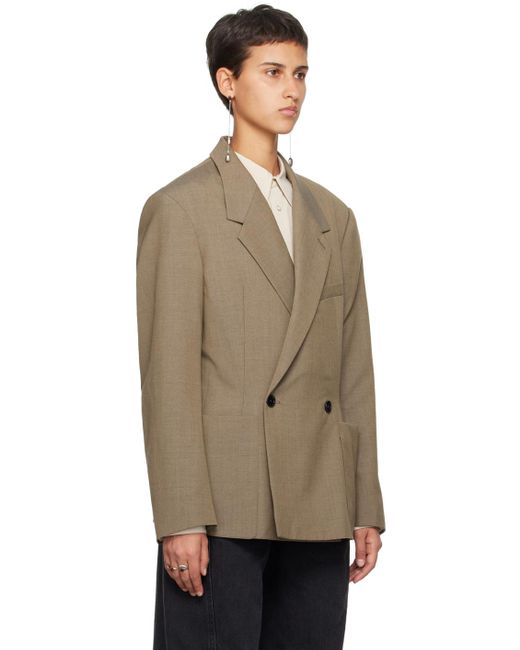 Lemaire Natural Beige Soft Tailored Blazer