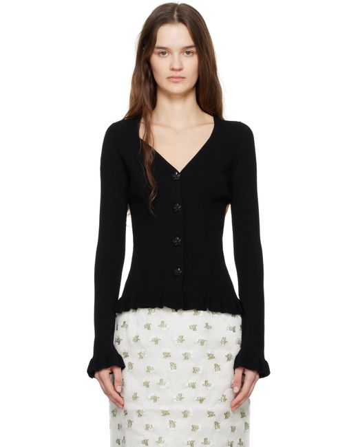 CECILIE BAHNSEN ブラック Cassia カーディガン Black