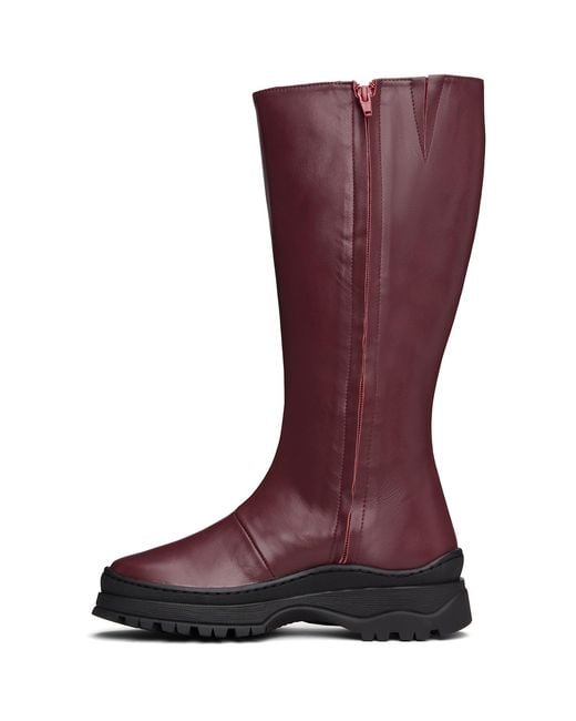 Nicole Saldanã Purple Burgundy Anna Tall Boots