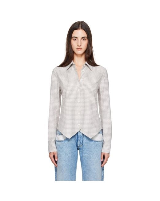 Maison Margiela Gray Fitted Shirt
