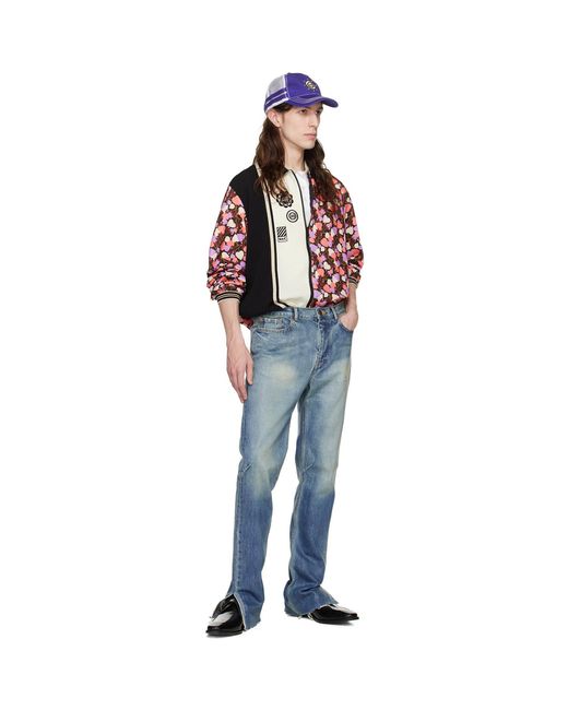 Anna Sui Red Ssense Exclusive Multicolour Blooming Hearts Sweatshirt for men