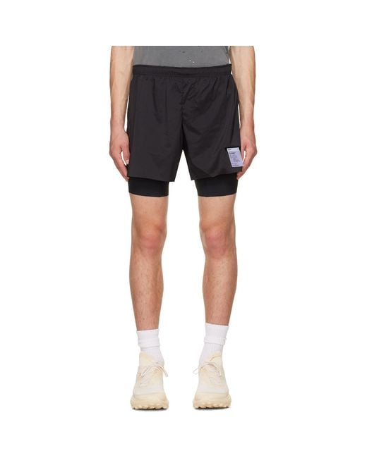Satisfy Black Techsilk Shorts for men