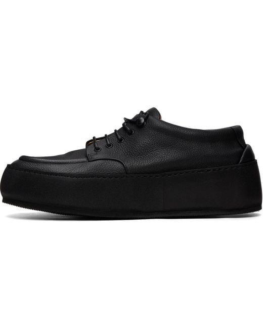 Marsèll Black Cassapana Pebbled Leather Sneakers for men