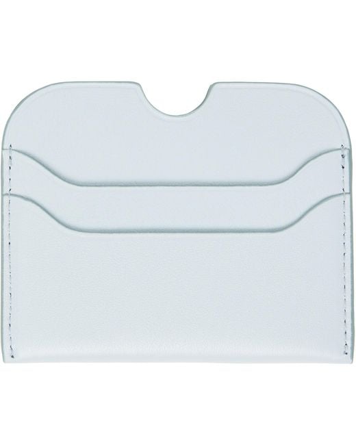 Acne Blue Leather Card Holder
