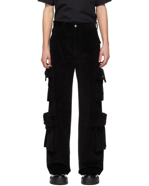 Amiri Black Multi-pocket Cargo Pants for men