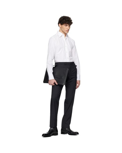 Tom Ford White Poplin Slim Fit Shirt for men