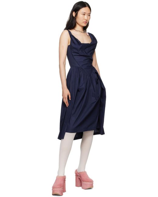 Vivienne Westwood Sunday Midi Dress in Blue | Lyst
