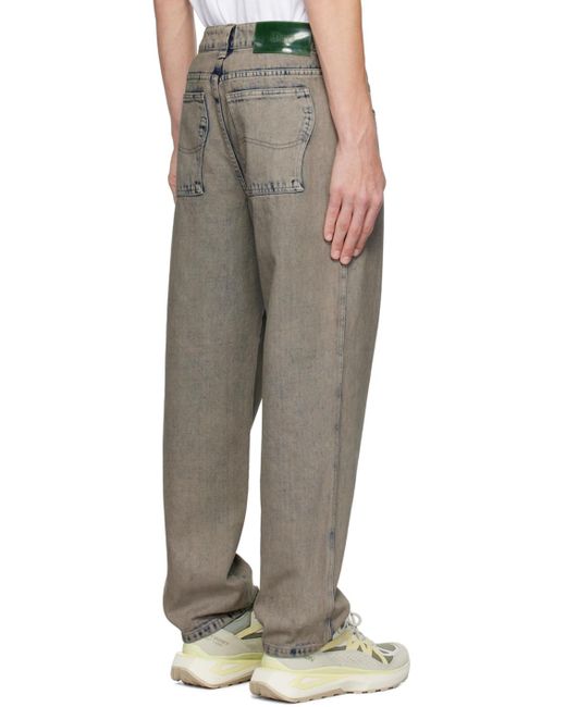 Dime Gray Relaxed Jeans for men