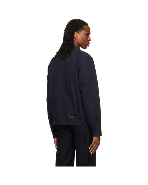Palmes Blue Worker Denim Jacket for men