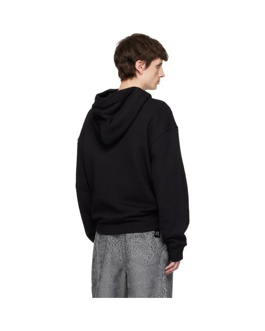 Amiri Black 'Chateau Tonal Oversized Hoodie for men