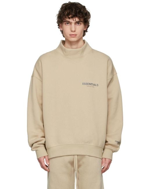 Mock neck sweatshirt mens hot sale