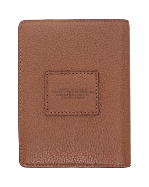 Marc Jacobs Brown 'The Passport Case' Passport Holder