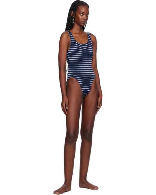 Hunza G Black Square Neck Swimsuit