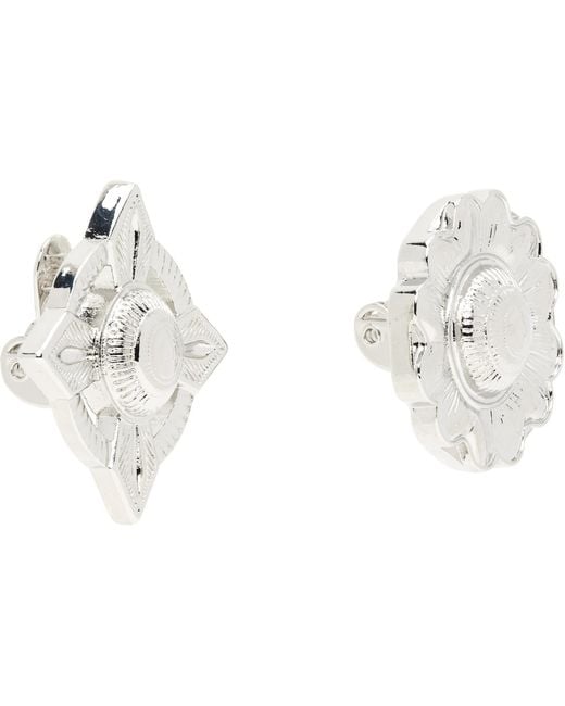 Toga Metallic Engraved Earrings