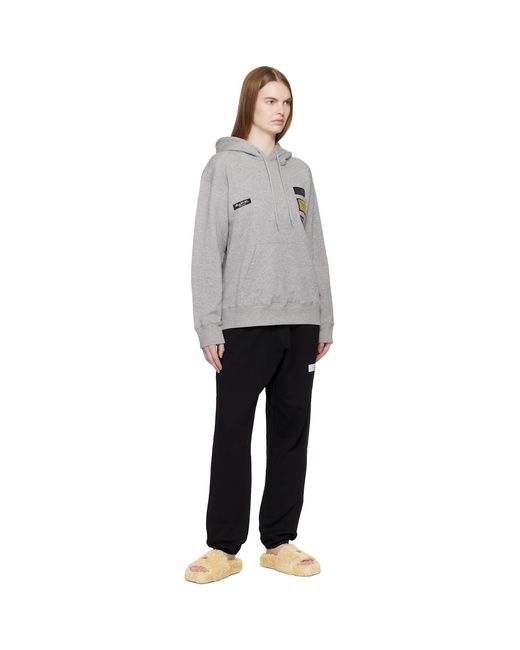 MM6 by Maison Margiela Gray Cotton Hoodie