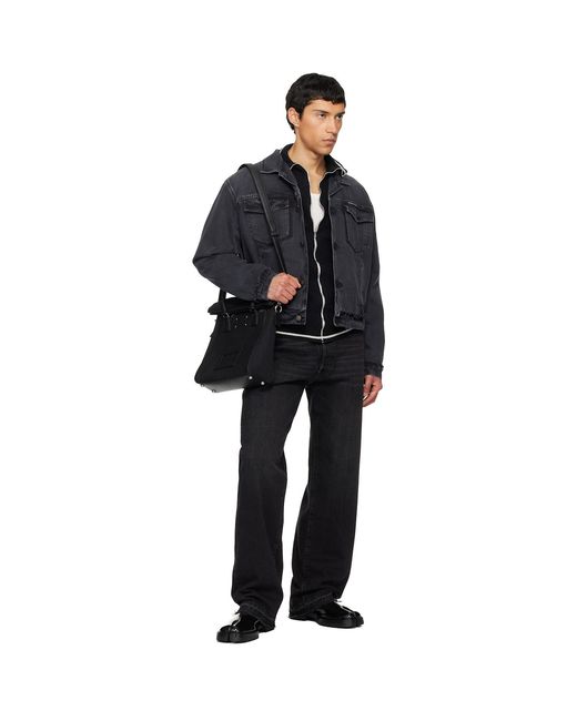 Maison Margiela Black Caban Denim Jacket for men