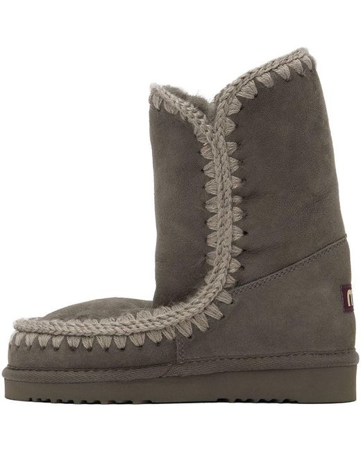 Mou Gray 24 Shearling Boots | Lyst