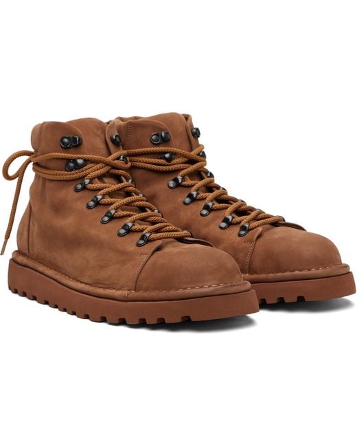 MARSELL Gomme Black Tan Pallottola Nubuck Boots for men