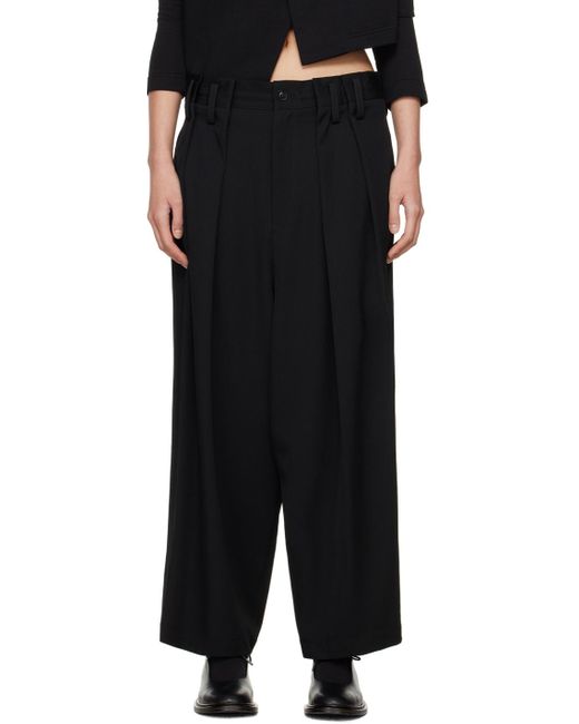 Pantalon noir à nervures Y's Yohji Yamamoto en coloris Black