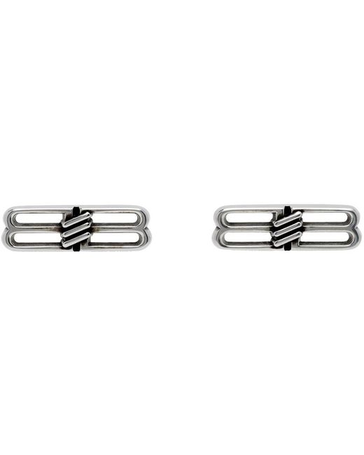 Balenciaga Black Bb Icon Earrings for men